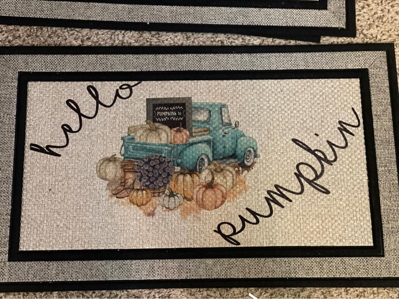 hello pumpkin indoor/outdoor rug