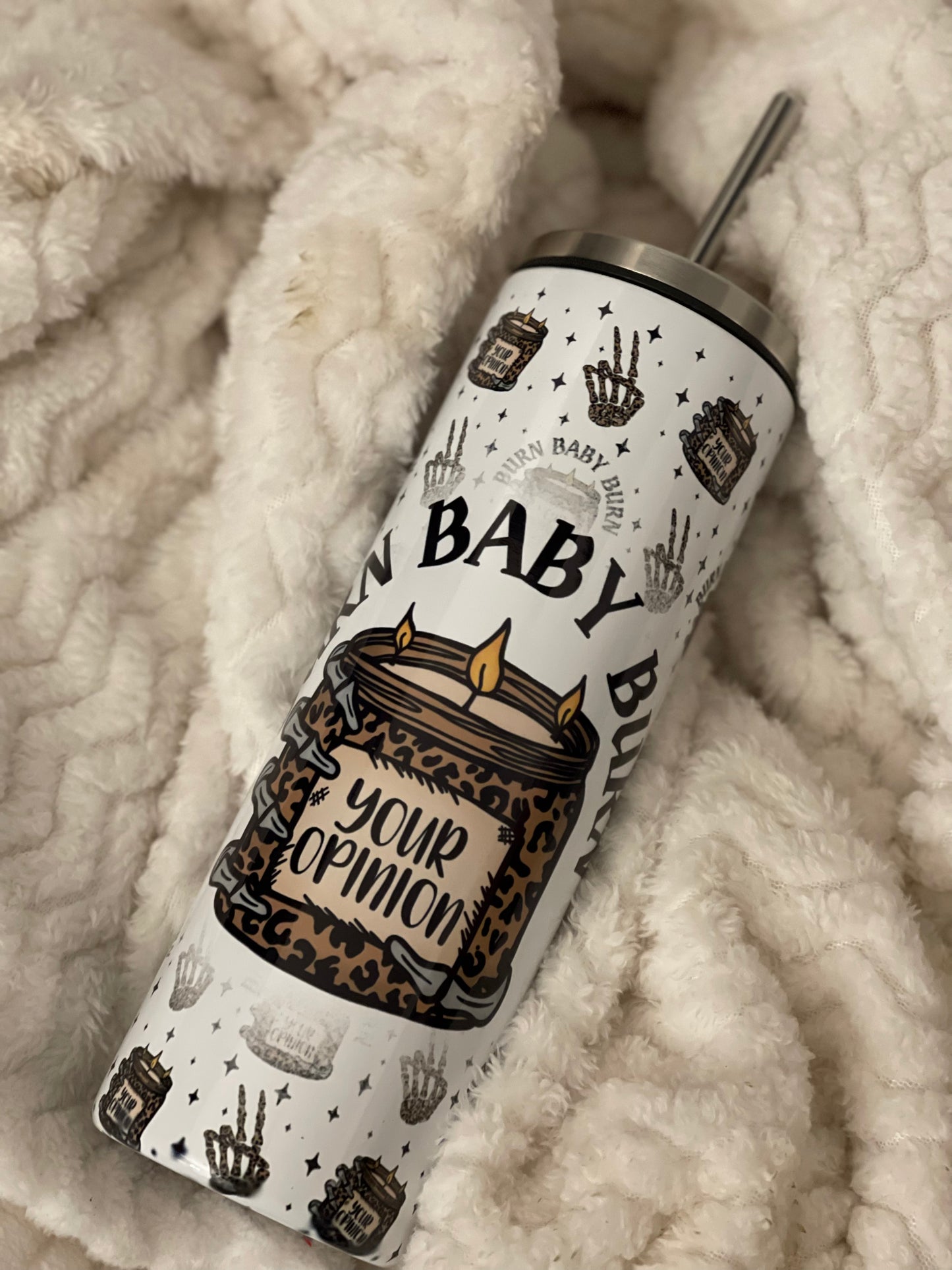 Burn baby burn slurp tumbler